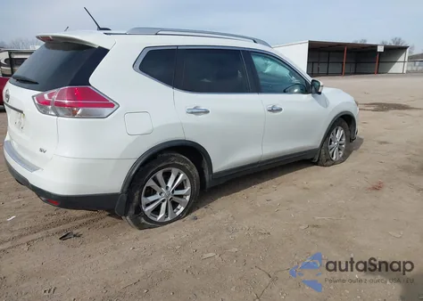 2016 Nissan Rogue Sv из США, поврежденный, VIN KNMAT2MTXGP626619